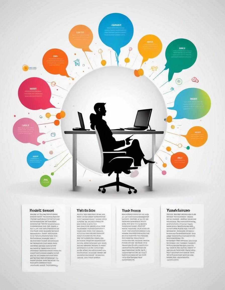 A visually engaging infographic that illustrates various types of insurance: auto, health, home, and life. Each section should feature relatable icons, vibrant colors, and brief descriptions. Include a central figure contemplating these options, surrounded by thought bubbles showcasing different scenarios. Use a clean, modern layout to enhance readability. vector art. vibrant colors. white background.